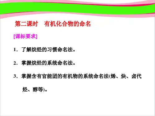 2  有机化合物的命名 省优获奖教学课课 公开课一等奖课件.ppt 公开课一等奖课件