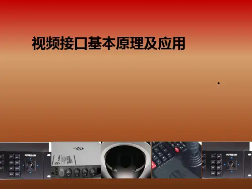 音视频接口类型要点