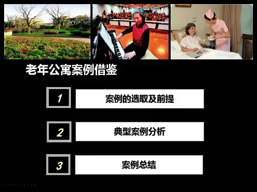 老年公寓案例借鉴(世联)PPT课件