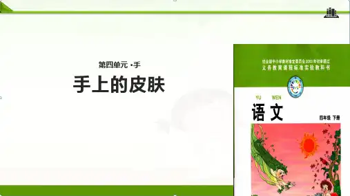 北师大版小学语文四年级下册课件：《手上的皮肤》课件