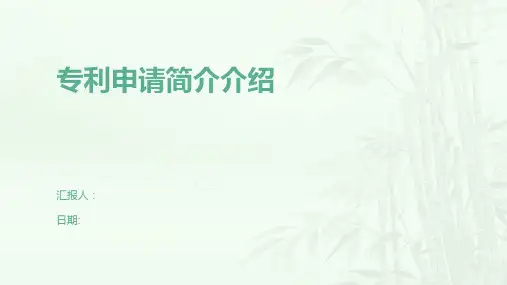 专利申请简介介绍