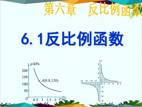 北师大版九年级数学上册反比例函数精品课件PPT