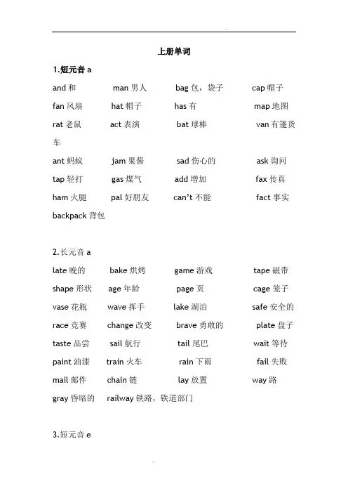 Phonics自然拼读英语