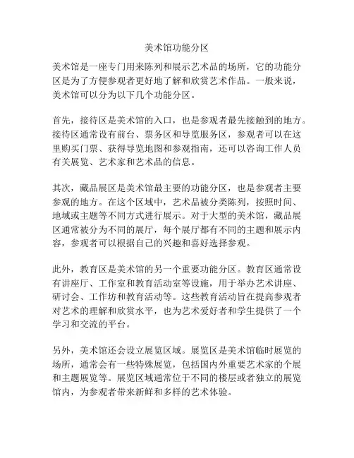美术馆功能分区