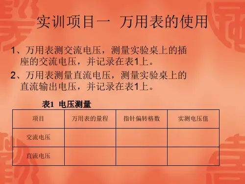 电子技术综合实训
