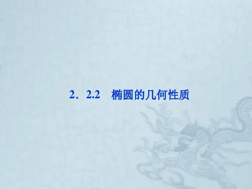 【优化方案】高中数学 第2章2.2.2椭圆的几何性质精品课件 苏教版选修2-1