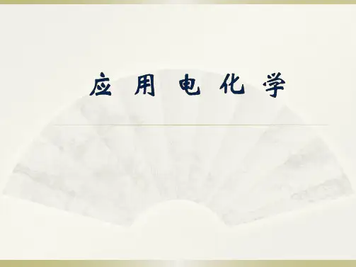 第一章电化学理论基础