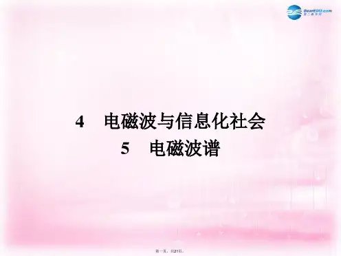 高中物理 14.4.5 电磁波与信息化社会 电磁波谱课件 新人教版选修34 