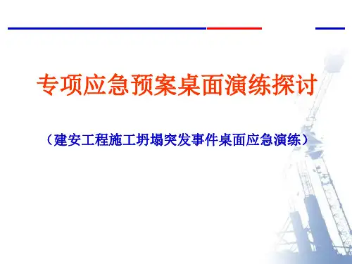 【桌面推演】专项应急预案桌面演练探讨(45页)