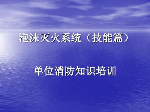 《泡沫技能知识篇》PPT课件