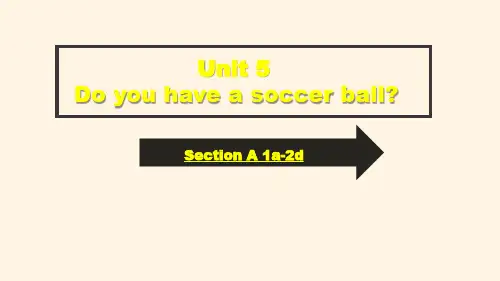 最新人教版七年级上册英语精品课件Unit 5 Section A (1a-1d)