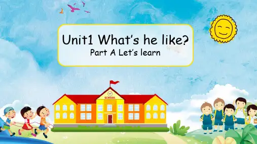 人教英语PEP五年级上册Unit1PartALet'slearn课件
