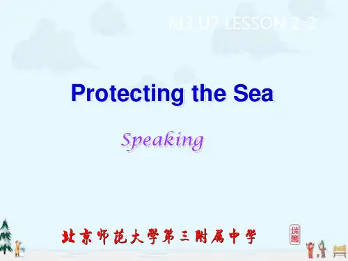 中小学优质课件Protecting the sea课件.ppt