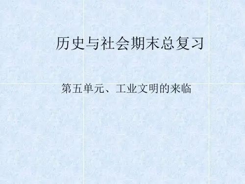 八年级历史下册 历史与社会期末总复习课件 人教新课标版