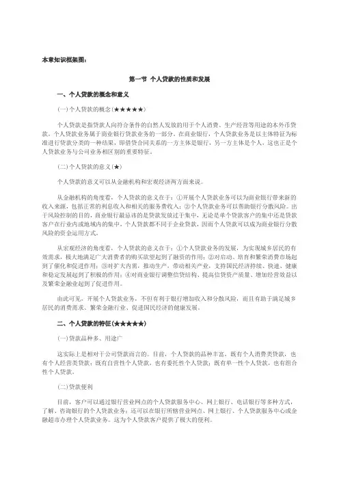 银行从业个人贷款精讲讲义 (1)