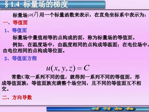 1.4标量场的梯度