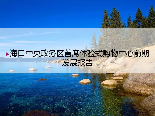 海口中央政务区首席体验式购物中心前期发展报告