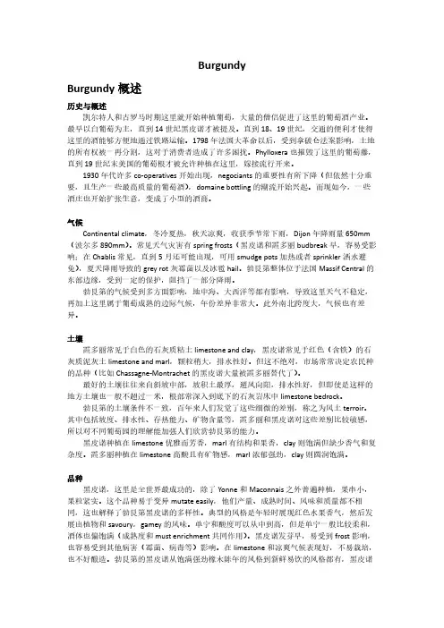 [邢威 WSET Diploma] Unit 3 法国 Burgundy