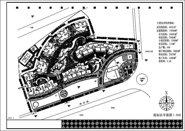 某综合小区规划总平面建筑设计图纸