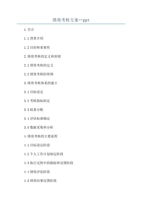 绩效考核方案--ppt