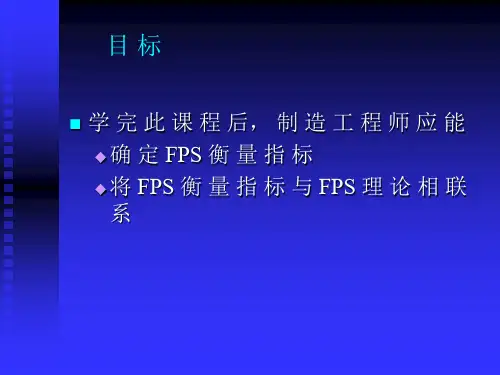 精选Ford生产体系衡量指数1kto