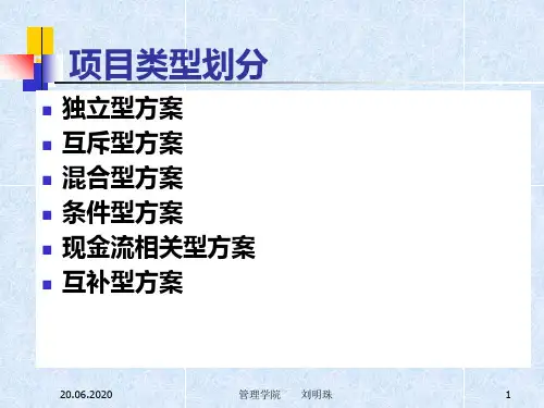 第七章 投资方案经济评价59页PPT