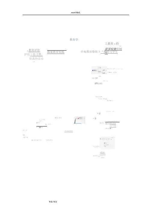 教育学的思维导图_整理版