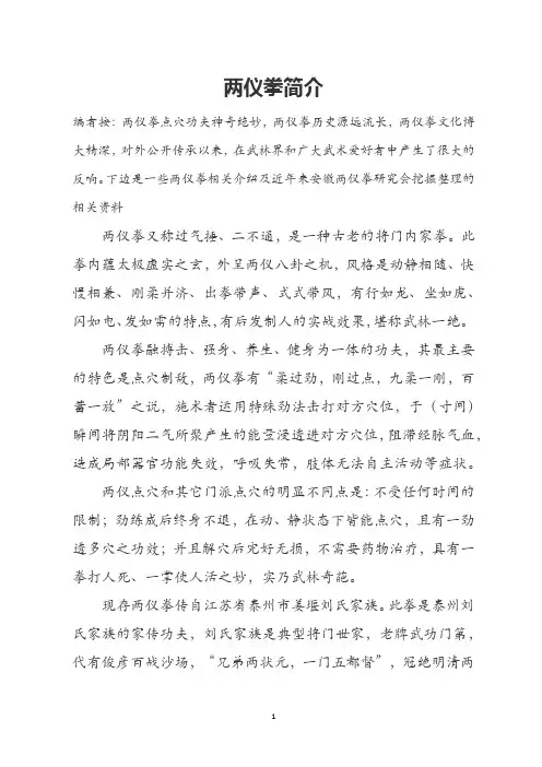 两仪拳简介