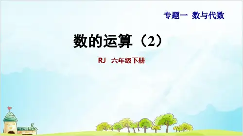 人教版六年级下册数学-数的运算