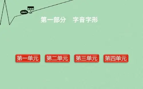 学考传奇2016届中考语文 八下 第1部分 字音字形复习课件.