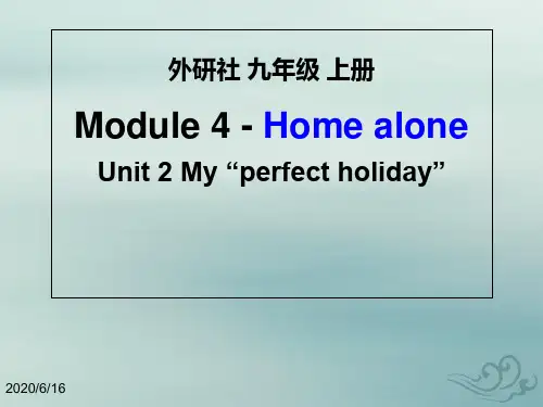 外研社九年级上module 4 unit 2(共17张ppt)