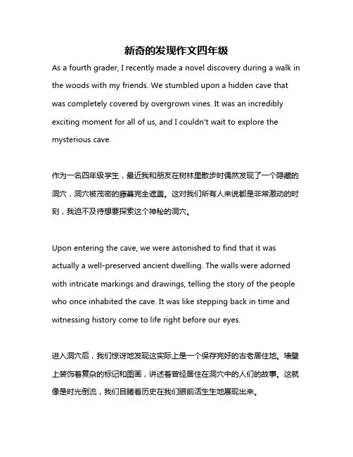 新奇的发现作文四年级