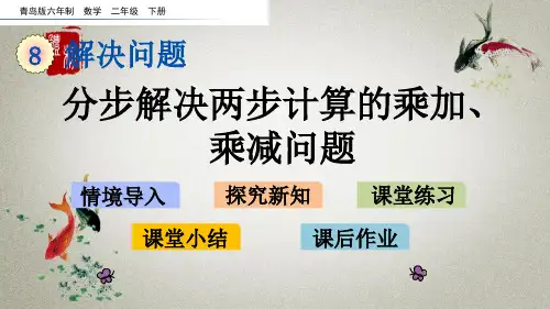 青岛版六年制数学二年级下册《第八单元 解决问题 8
