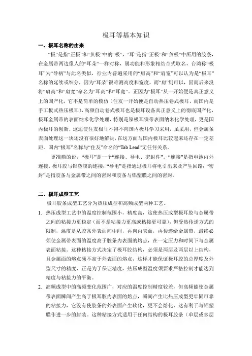 极耳基本知识