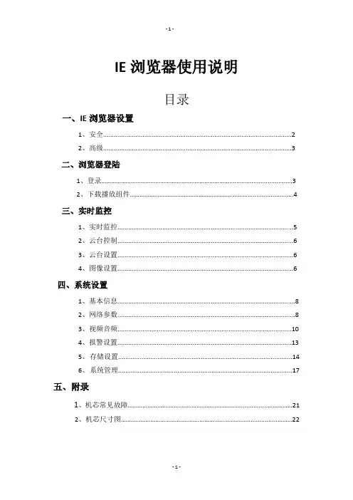 IE浏览器使用说明
