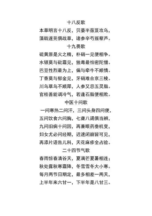 方剂歌