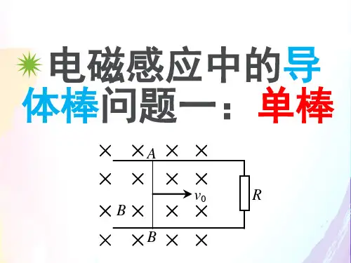 电磁感应中的导体棒问题(单棒)