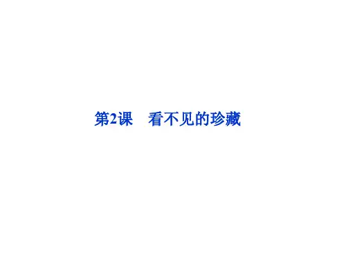 高中语文看不见的珍藏ppt 苏教版最新优选公开课件