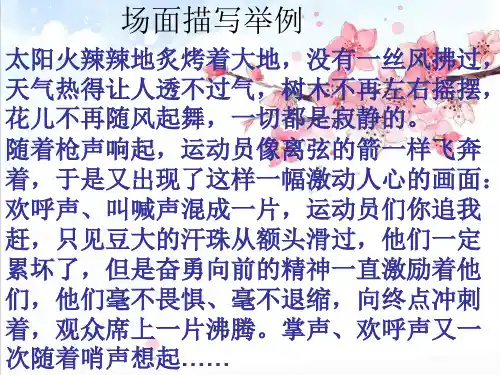 场面描写片段精品PPT课件
