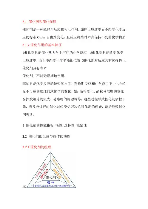 工业催化复习资料(整理)..