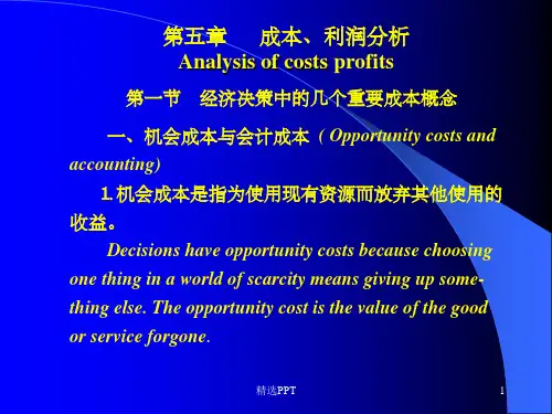 《成本利润分析》PPT课件 (2)