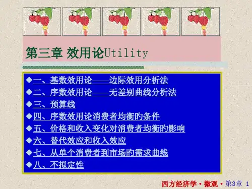 西方经济学专题知识讲义