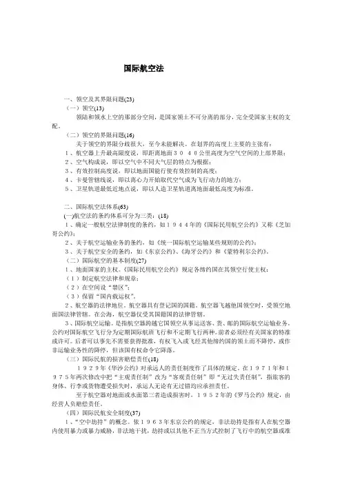 国际航空法