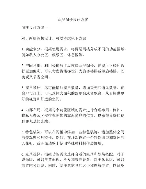 两层阁楼设计方案