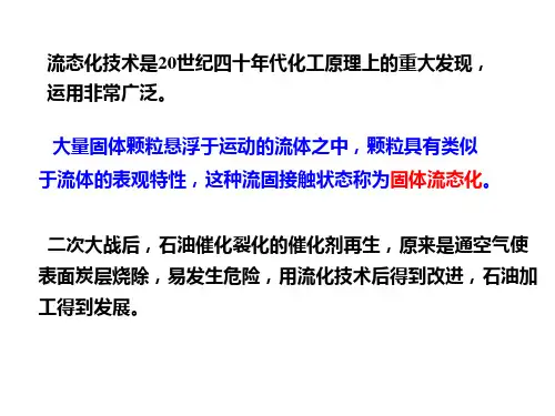 第三章    固体流态化技术