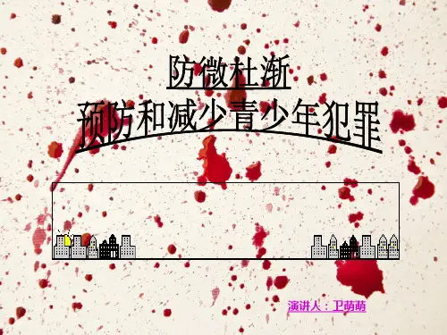 预防青少年犯罪课件