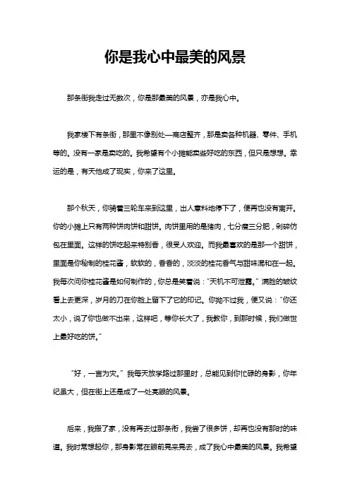 你是我心中最美的风景700字作文