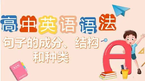 高中英语语法：句子的结构、成分和种类(共54张PPT)