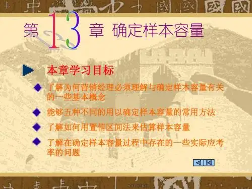 第十三章 确定样本容量