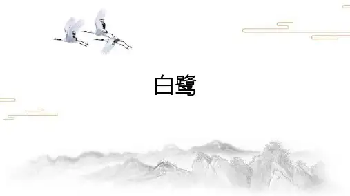 统编版五年级语文上册1《白鹭》课件(共25张PPT)(1)